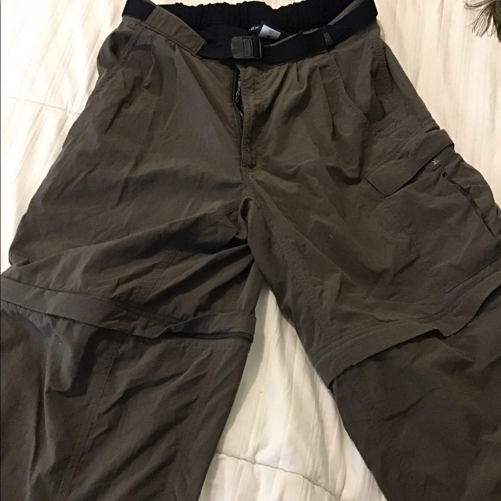 Exofficio zip off pants with ankle zip